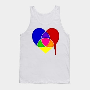 color chart heart Tank Top